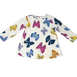 Hanna Andersson Butterflies Print Swing Top Size 85cm (2T)